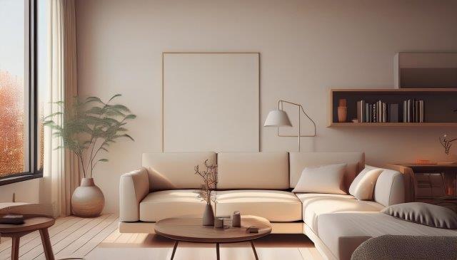 シンプルなリビング