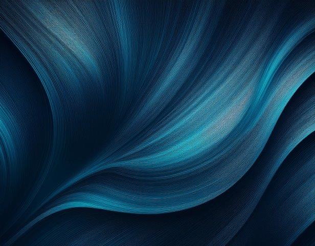 波打つ青い毛の束