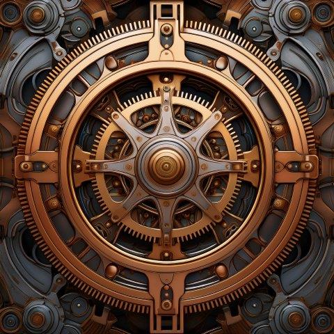 メカニックな歯車風テクスチャー